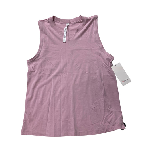 Athletic Tank Top By Lululemon In Pink, Size:10