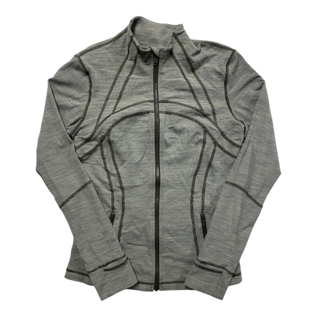 Athletic Jacket By Lululemon In Green, Size:10