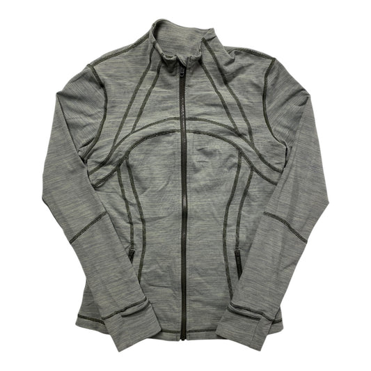 Athletic Jacket By Lululemon In Green, Size:10