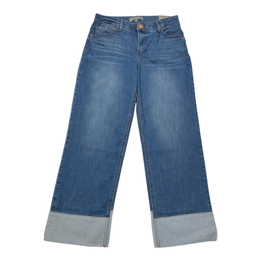 Jeans Cropped By Wit & Wisdom In Blue Denim, Size:10