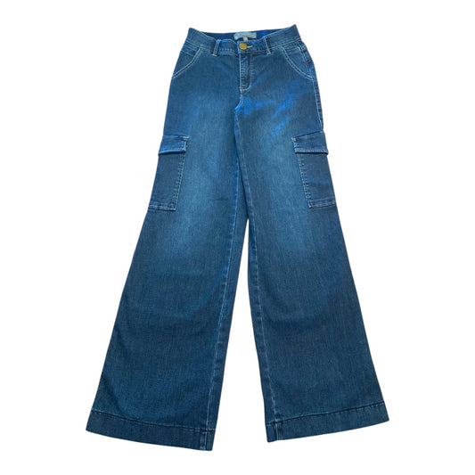 Jeans Wide Leg By Wit & Wisdom In Blue Denim, Size:0