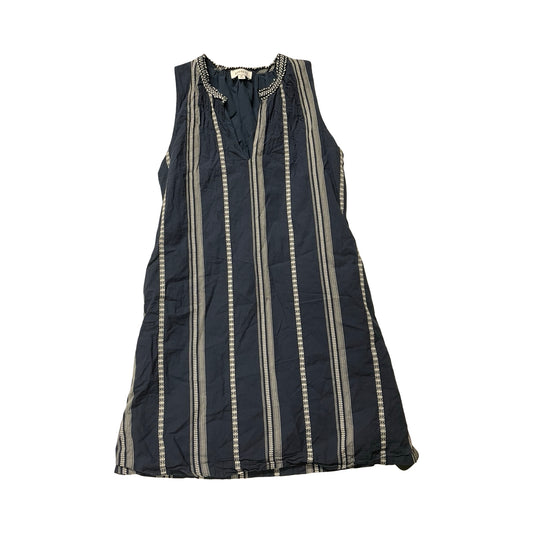 Dress Casual Midi By Evereve In Blue & White, Size:M