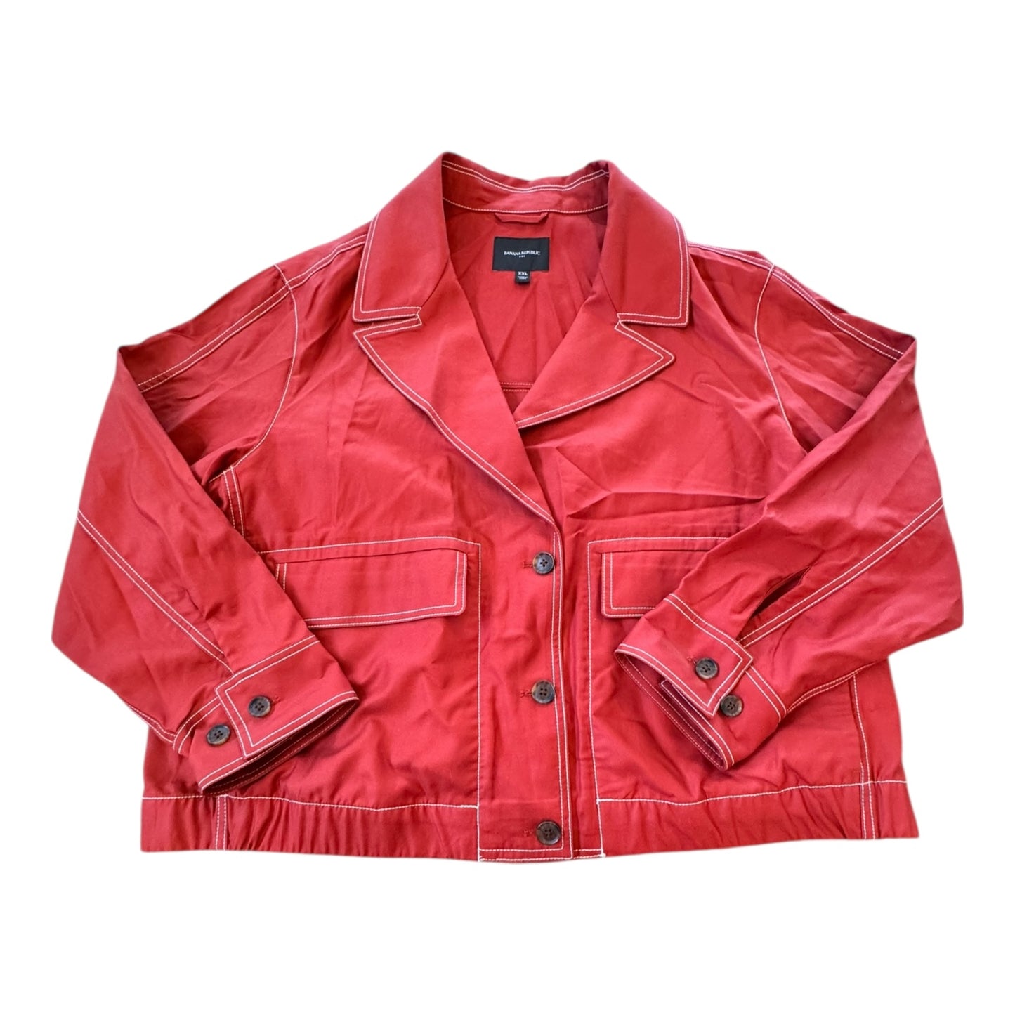Blazer By Banana Republic In Red, Size:Xxl