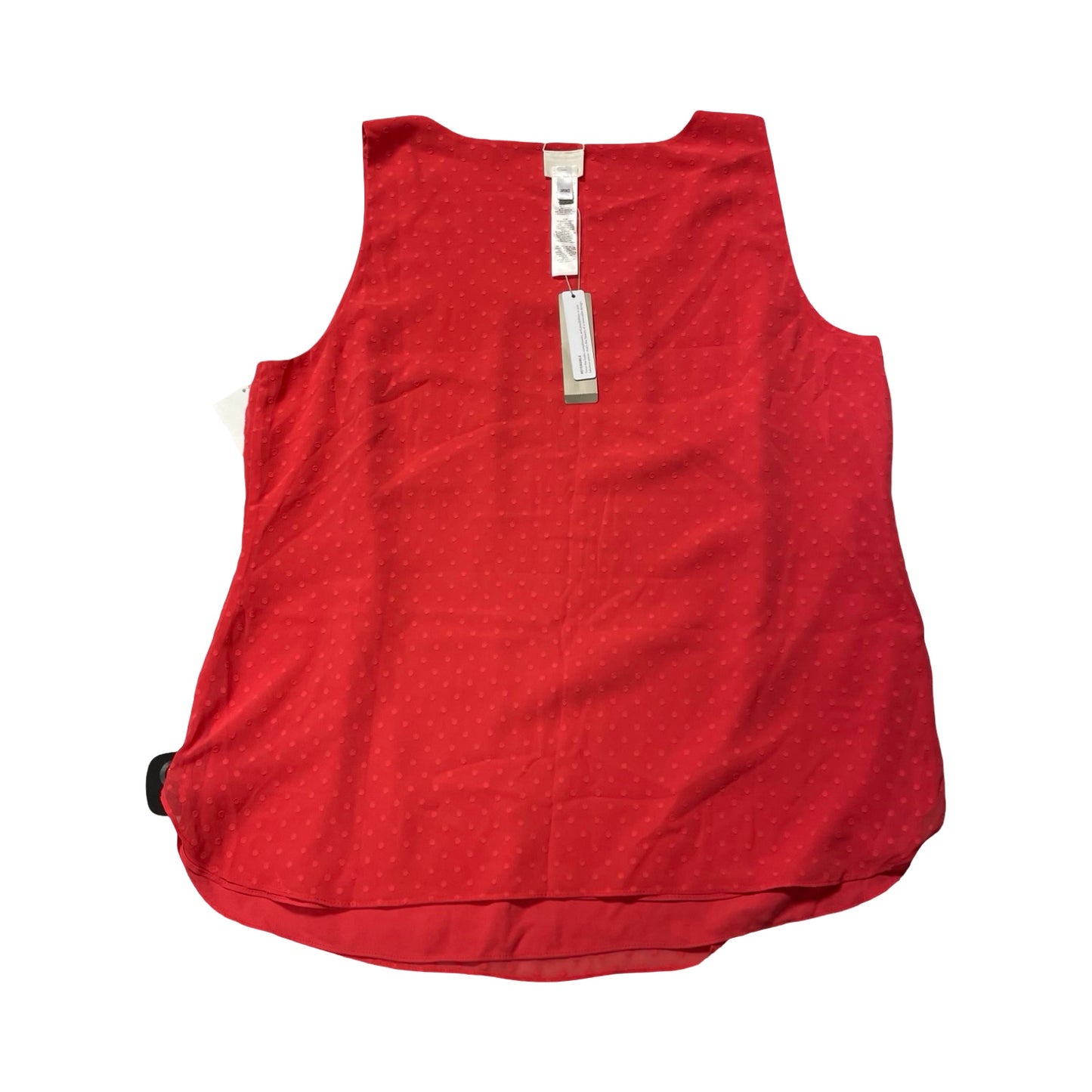 Top Sleeveless By Chicos In Red, Size:L