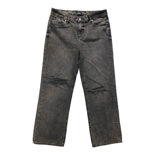 Jeans Straight By Express In Grey, Size:8L