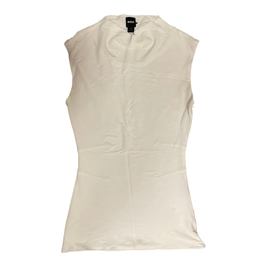 Top Sleeveless By Hugo Boss In Ivory, Size:Xs