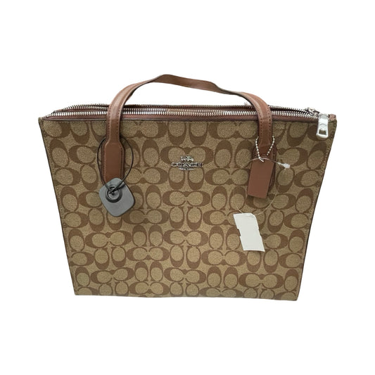 Handbag Designer By Coach In Brown, Size:Large