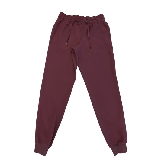Athletic Pants By Lululemon In Maroon, Size:S