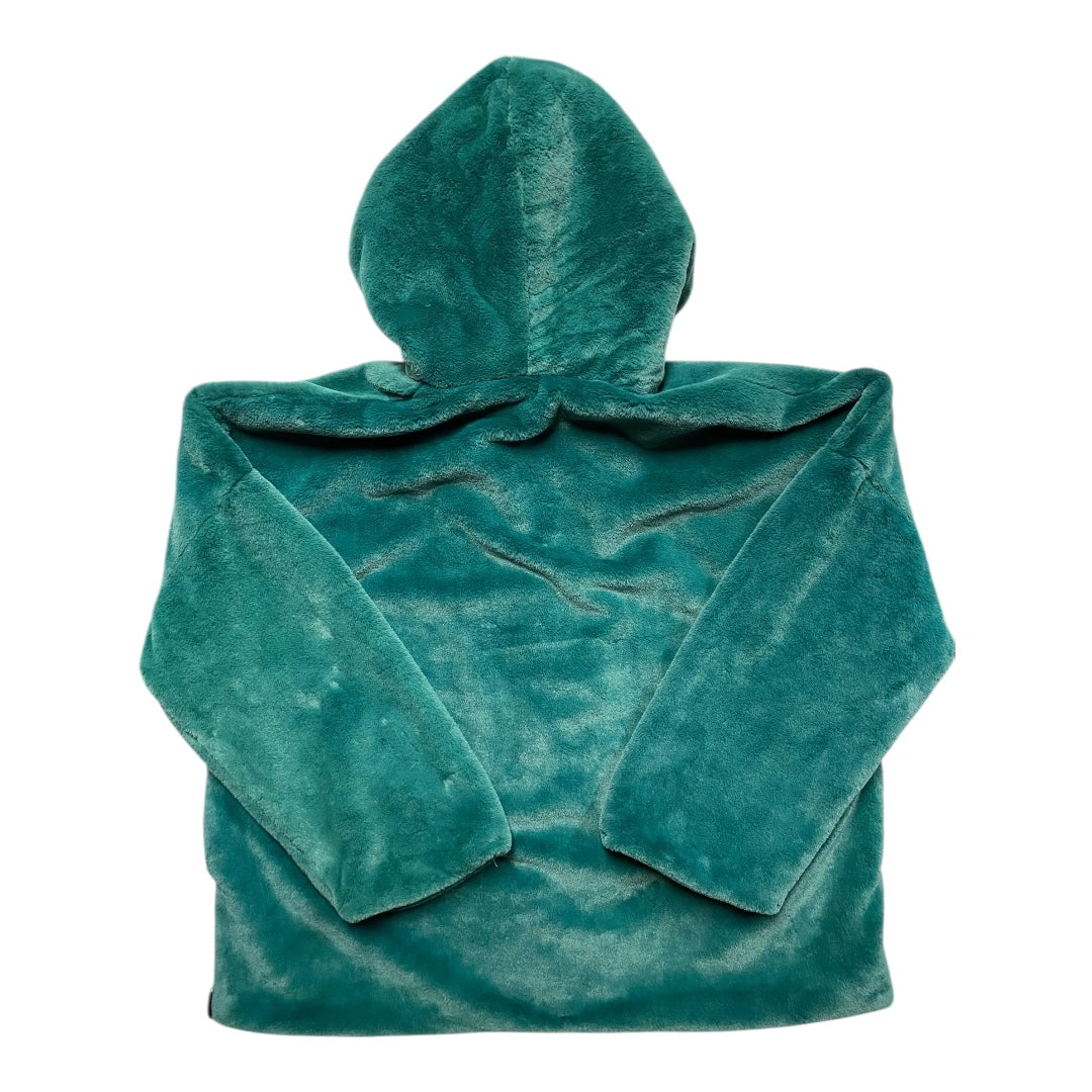 Coat Faux Fur & Sherpa By Glamorous Curve In Green, Size:24
