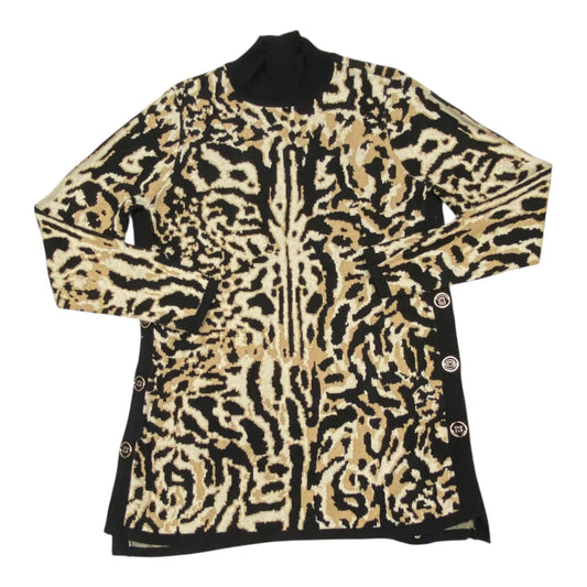 Sweater By Chicos In Animal Print, Size:M
