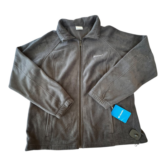 Athletic Jacket Fleece By Columbia In Grey, Size:Xxl