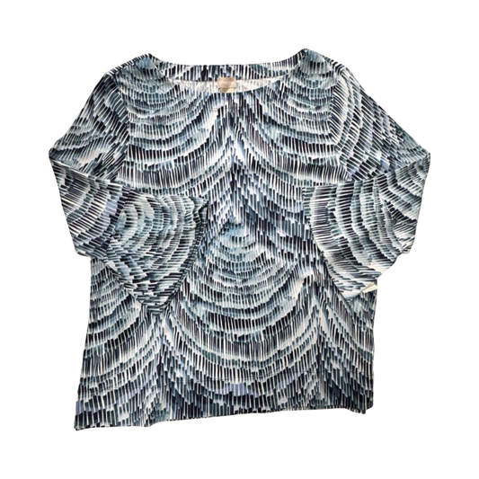 Top 3/4 Sleeve By Chicos In Multi, Size:L