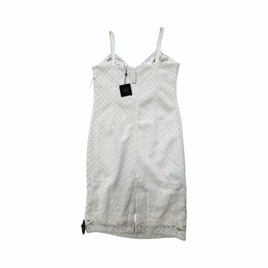 Dress Party Midi By White House Black Market In White, Size:10