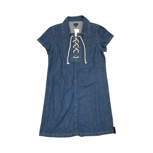Dress Casual Midi By J. Crew In Blue Denim, Size:6