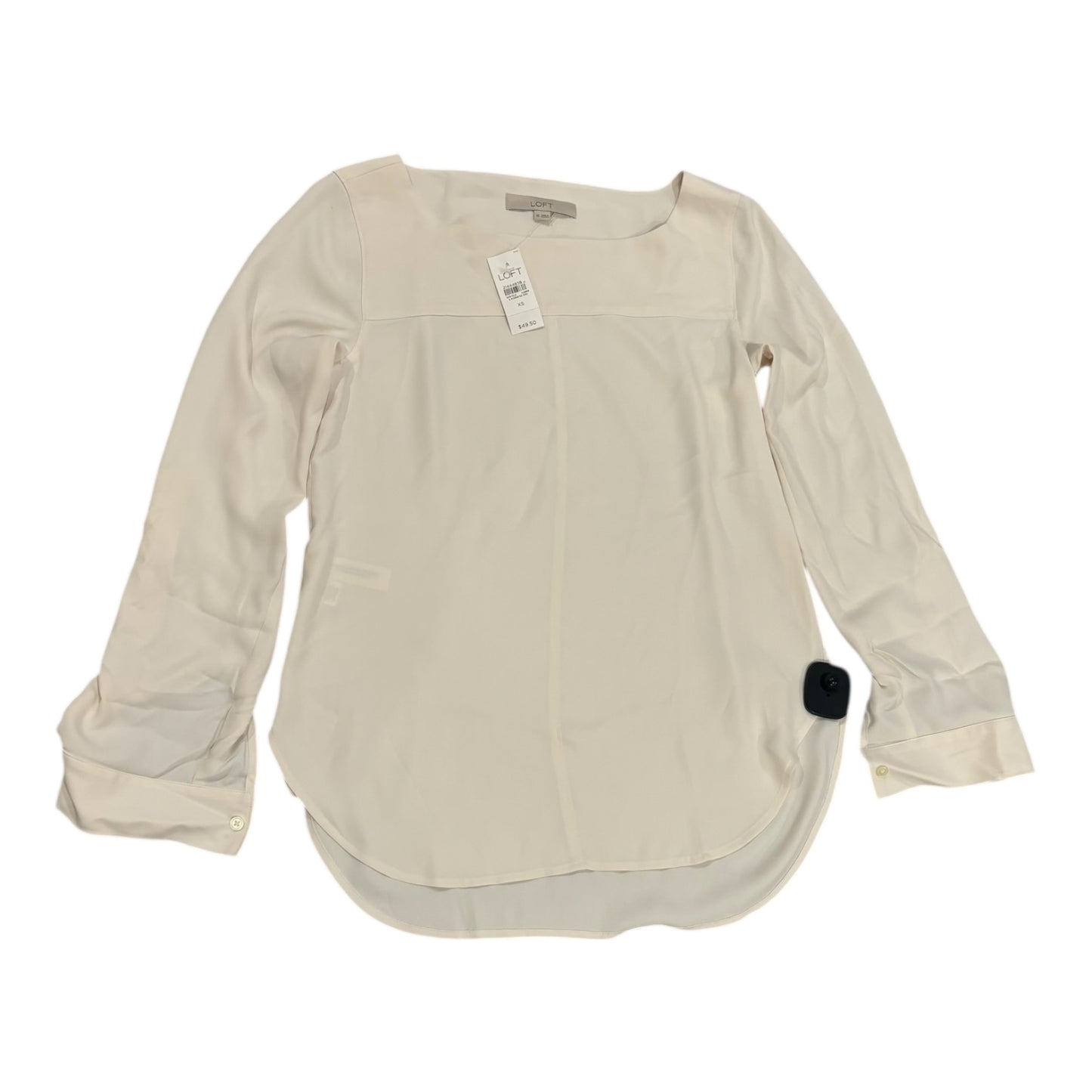 Top Ls By Loft In Cream, Size:Xs