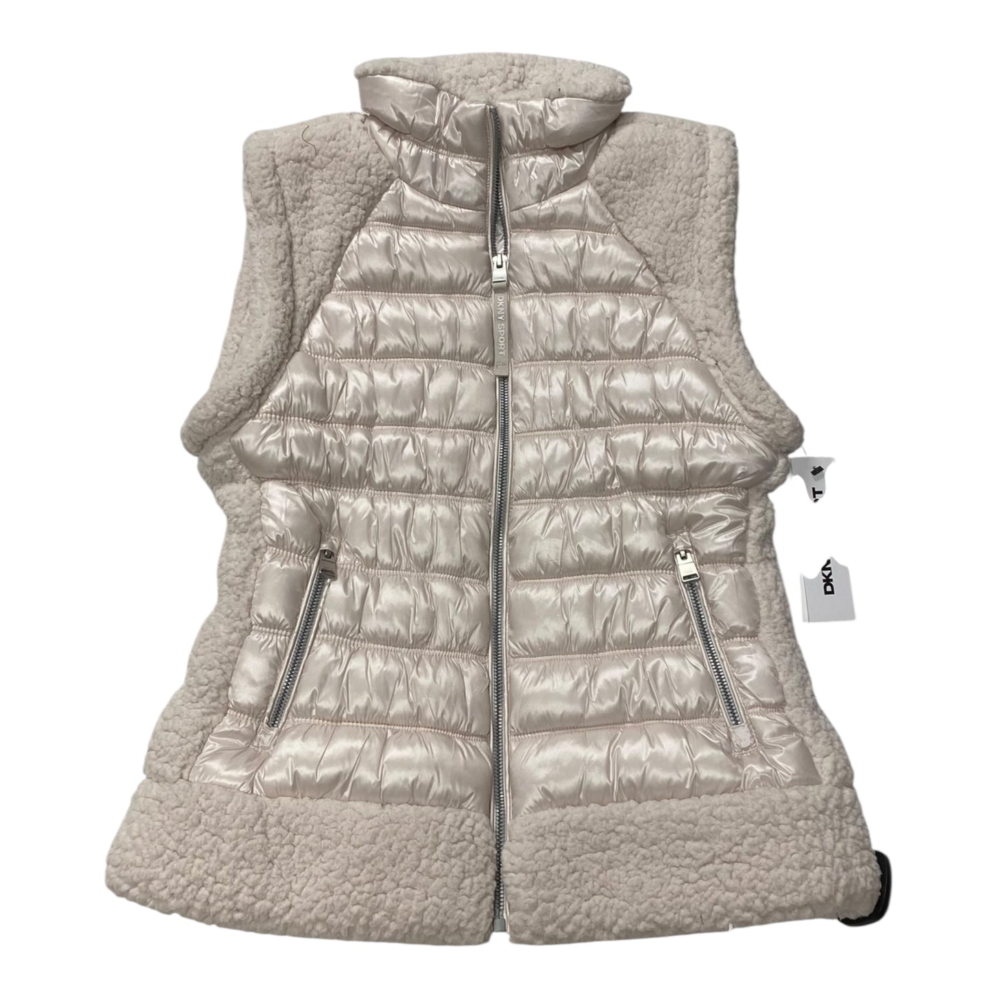 Vest Puffer & Quilted By Dkny In Pink, Size:M
