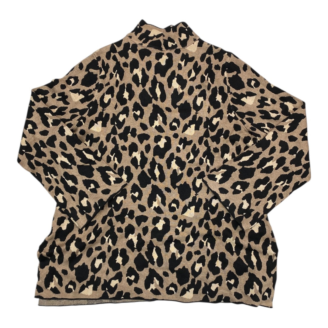 Sweater By Dennis Basso Qvc In Animal Print, Size:1X