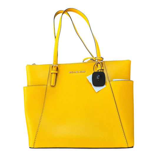 Handbag Designer By Michael Kors In Yellow, Size:Medium