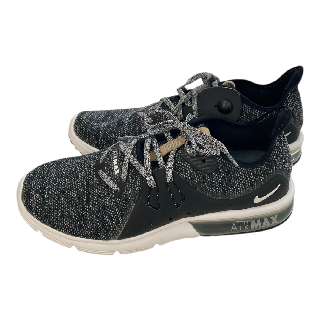 Shoes Athletic By Nike In Black & Grey, Size:11