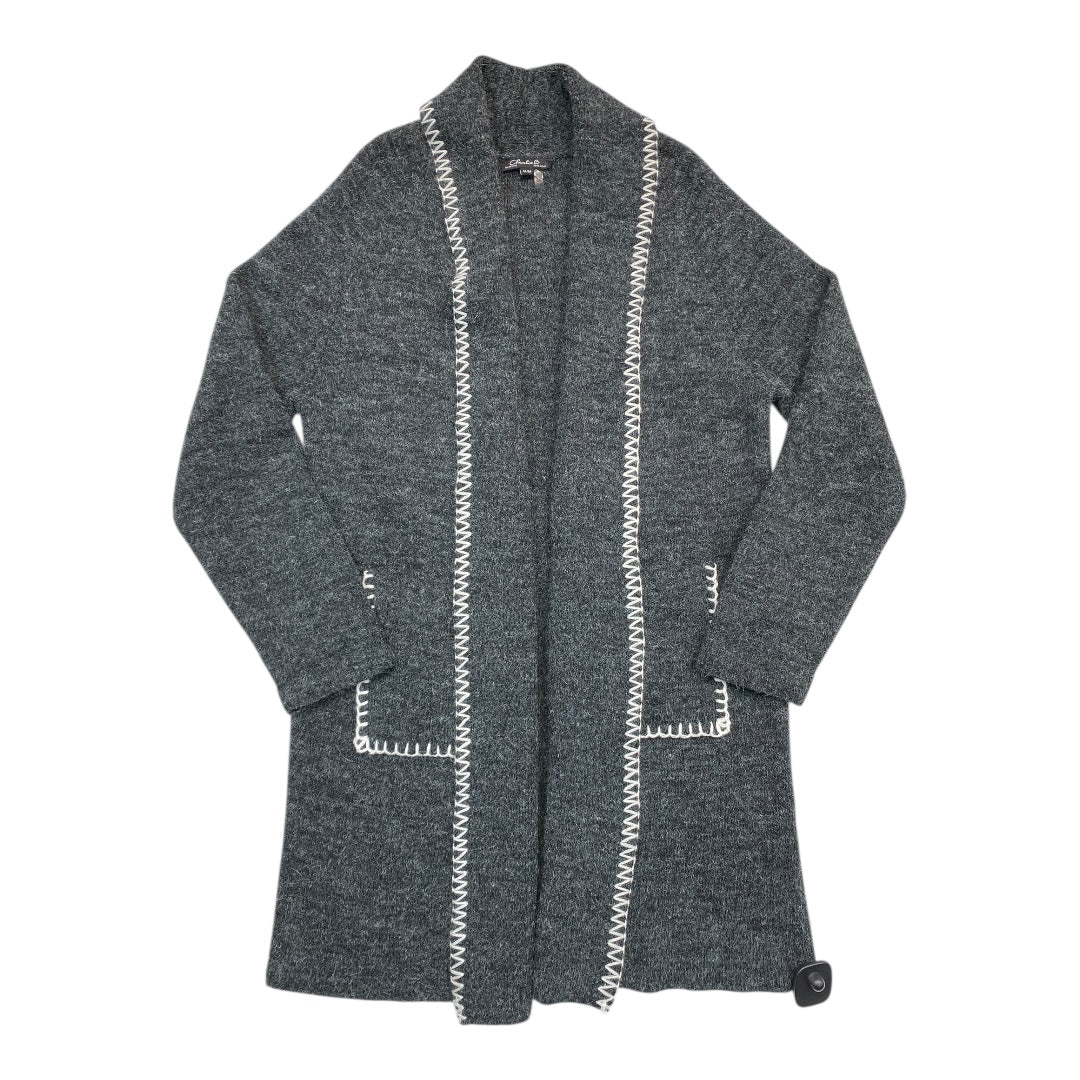 Sweater Cardigan By Charlie B In Grey, Size:M
