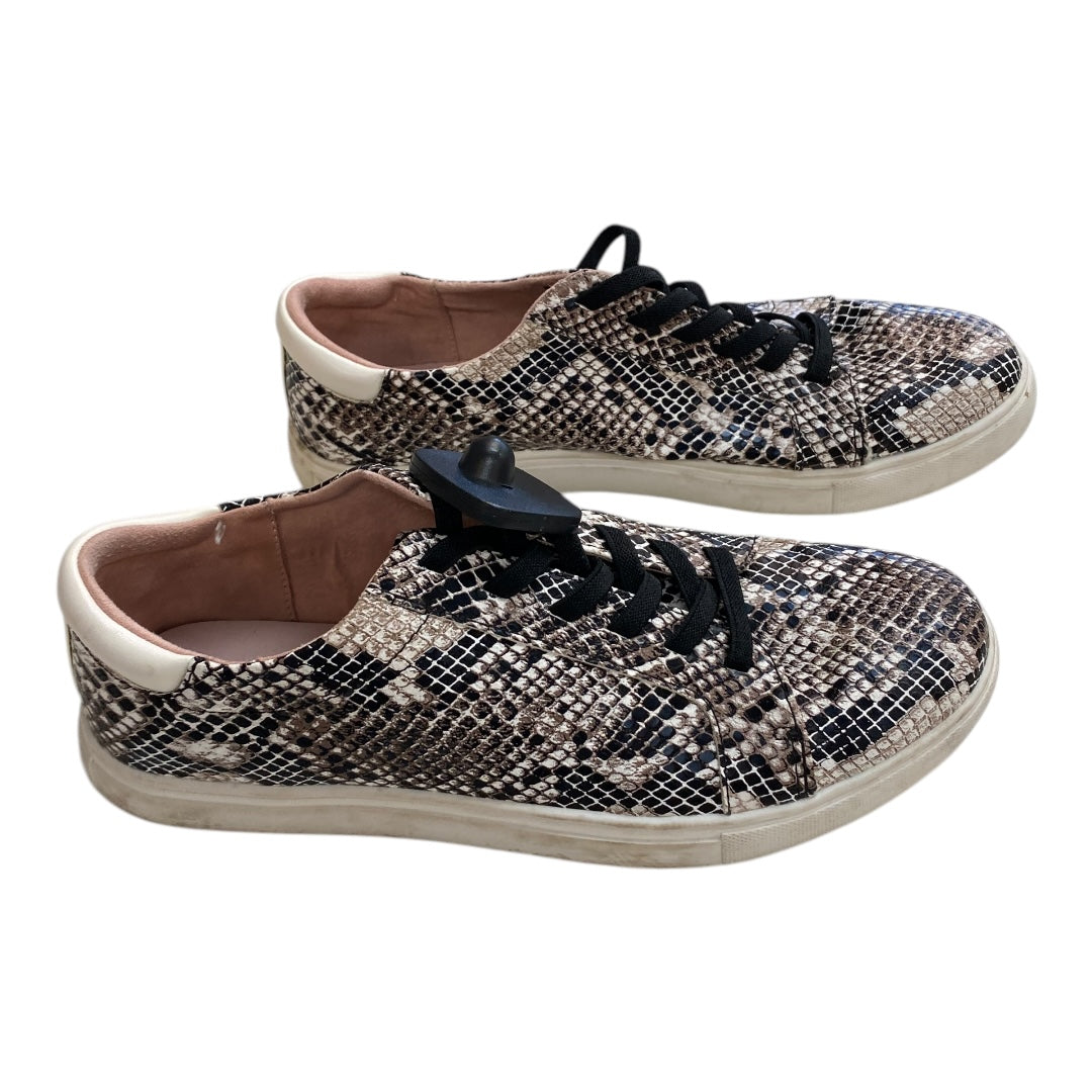 Shoes Sneakers By Cushionaire In Snakeskin Print, Size:8.5