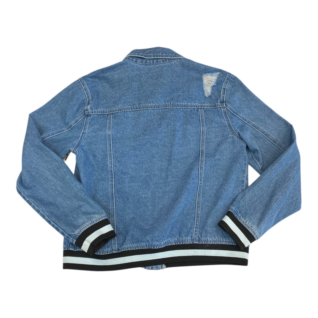 Jacket Denim By Doe & Rae In Blue Denim, Size:S