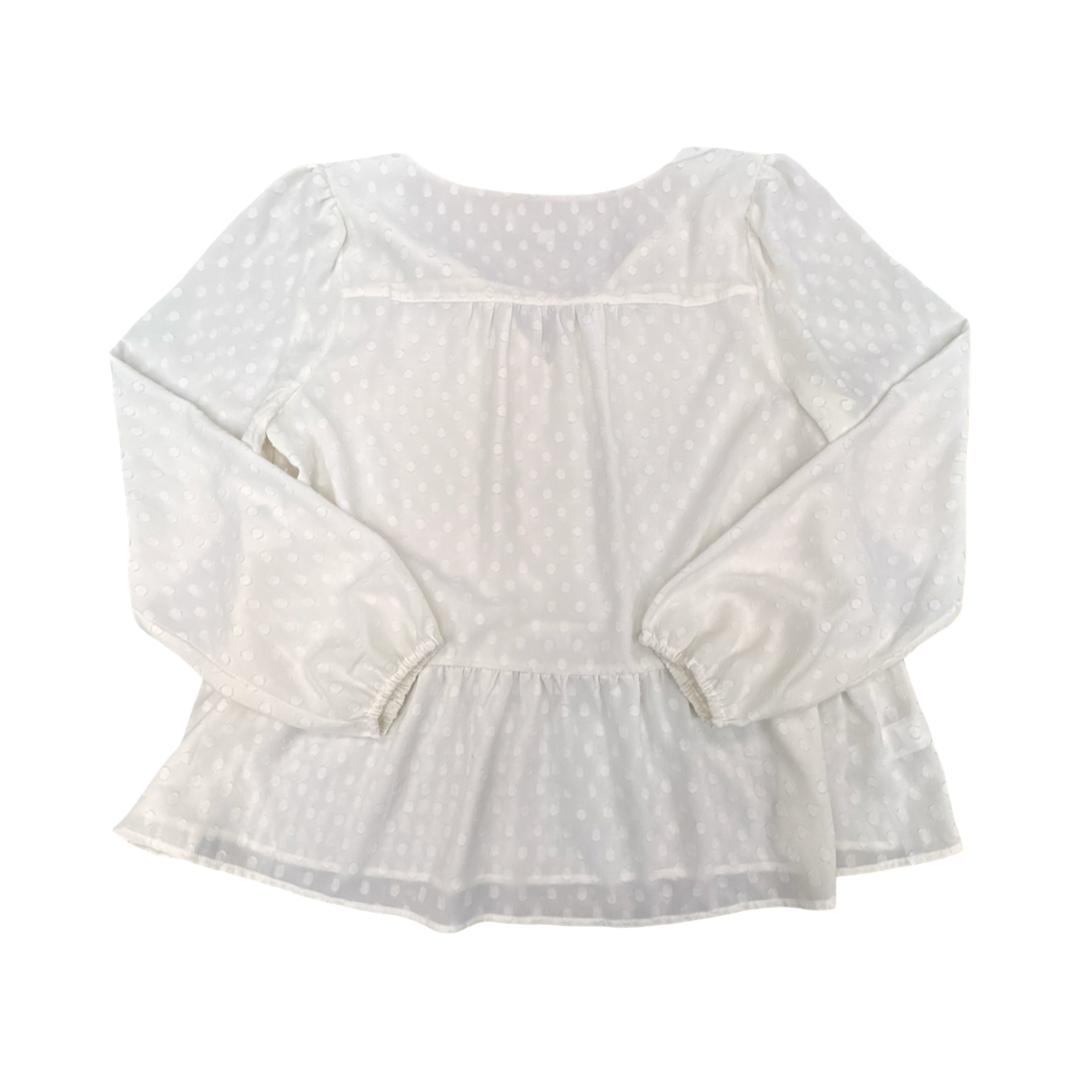 Top Ls By Loft In Cream, Size:M