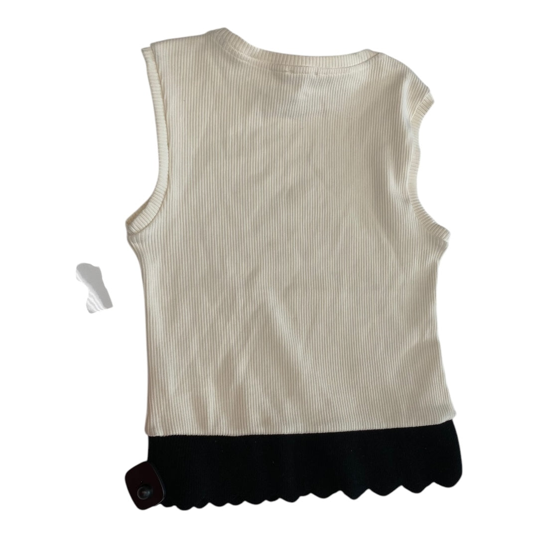 Top Sleeveless By Cmc In Cream, Size:L