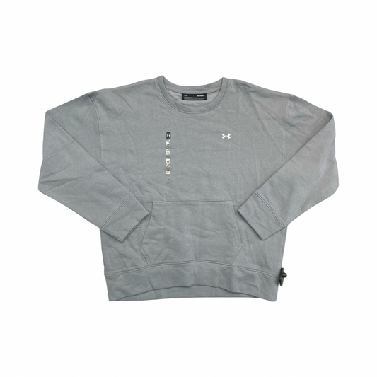 Athletic Sweatshirt Crewneck By Under Armour In Grey, Size:M
