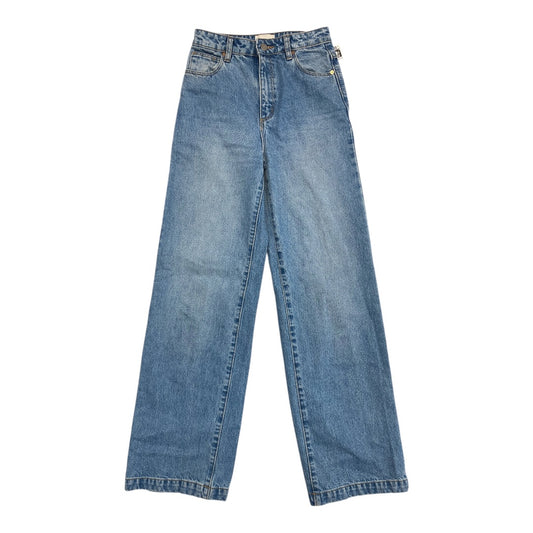 Jeans Straight By  A BRAND In Blue Denim, Size:4
