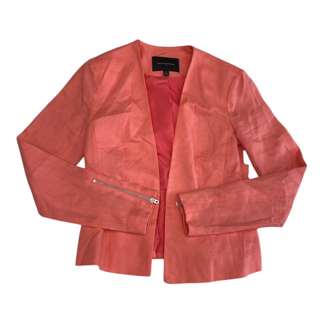 Blazer By Banana Republic In Peach, Size:0