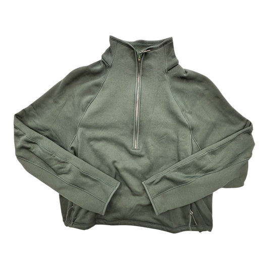 Athletic Top Ls Collar By Athleta In Green, Size:M