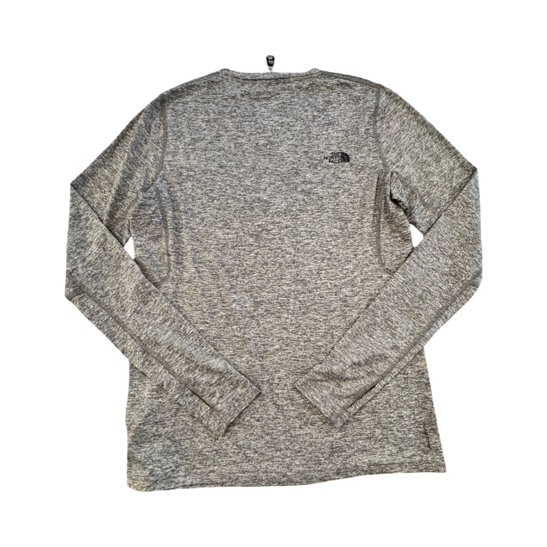 Athletic Top Ls Crewneck By The North Face In Grey, Size:M