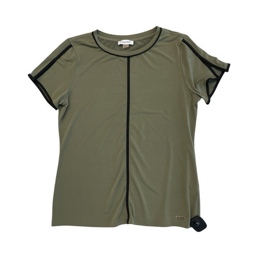 Top Ss By Calvin Klein In Green, Size:M
