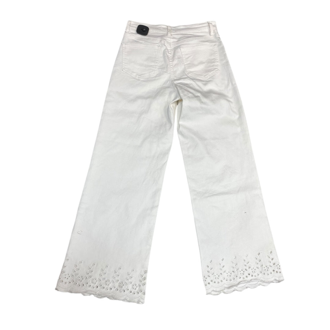 Jeans Wide Leg By Cece In White, Size:6