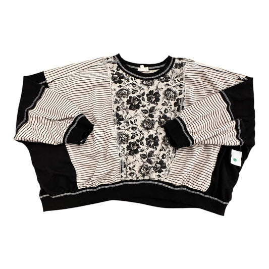 Top Ls By Bibi In Black & Cream, Size:Xl