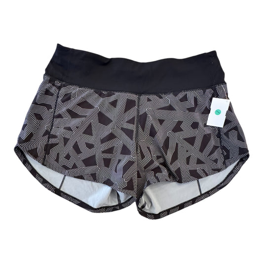 Athletic Shorts By Lululemon In Black & White, Size:6