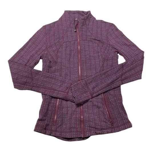 Athletic Jacket By Lululemon In Purple, Size:M