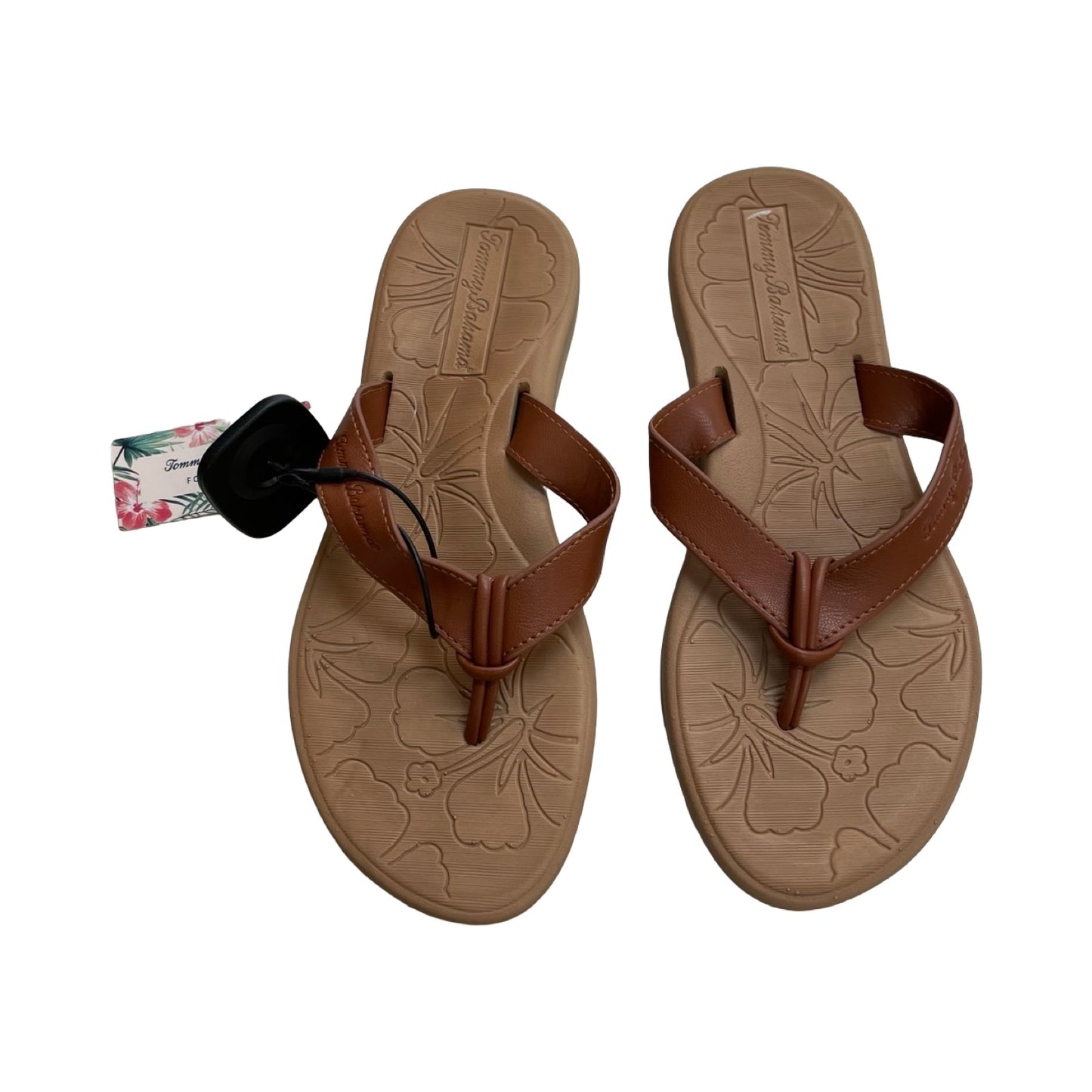 Sandals Flip Flops By Tommy Bahama In Brown, Size:7