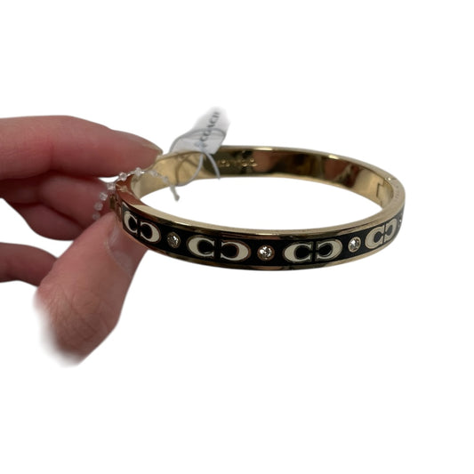 Bracelet Designer By Coach In Black & Gold