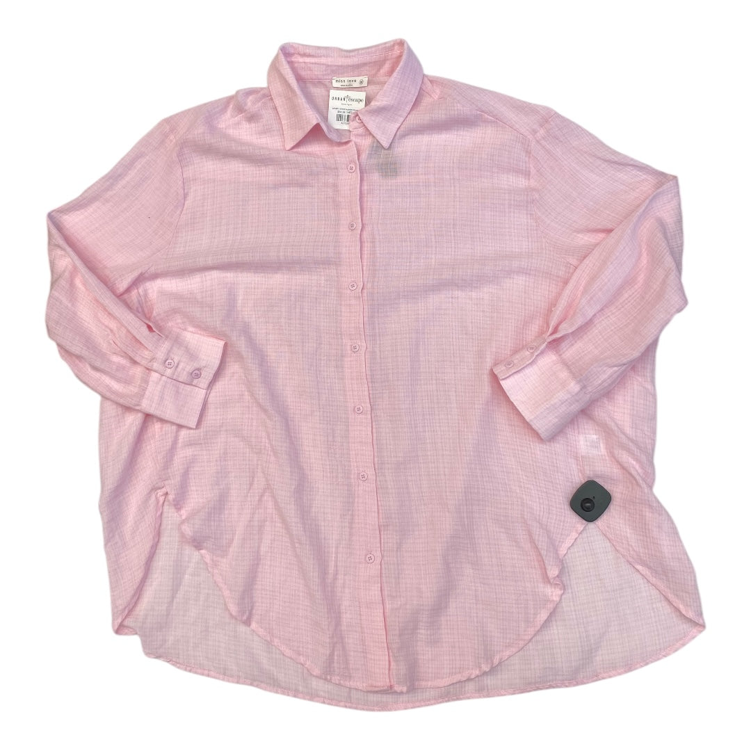 Tunic Ls By MISS LOVE In Pink, Size:M