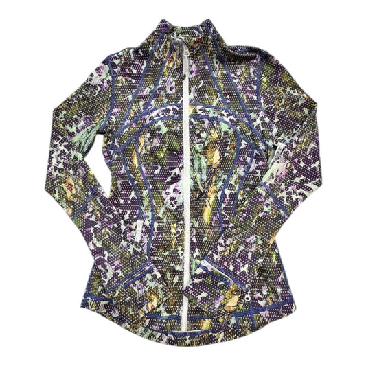 Athletic Jacket By Lululemon In Multi, Size:4