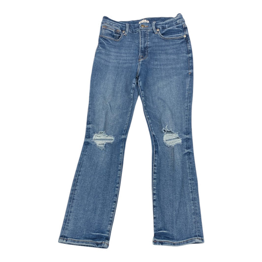 Jeans Straight By Good American In Blue Denim, Size:8