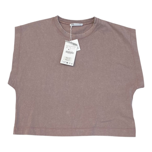 Top Ss Basic By Zara In Purple, Size:S