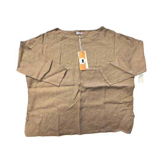 Top Ls By SUZY D In Taupe, Size:L