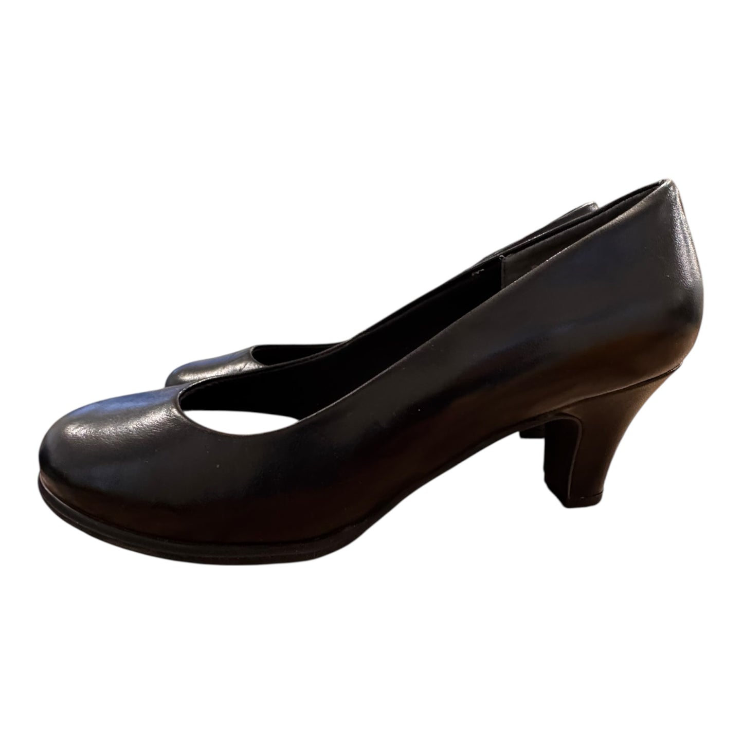 Shoes Heels Block By ROSE PETALS In Black, Size:8.5