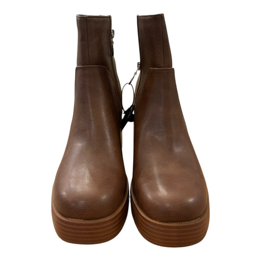 Boots Ankle Heels By Dirty Laundry In Brown, Size:10