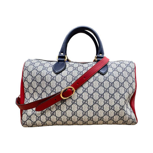 Handbag Structure Supreme Monogram Boston 35 Luxury Designer By Gucci In Multi, Size:Medium