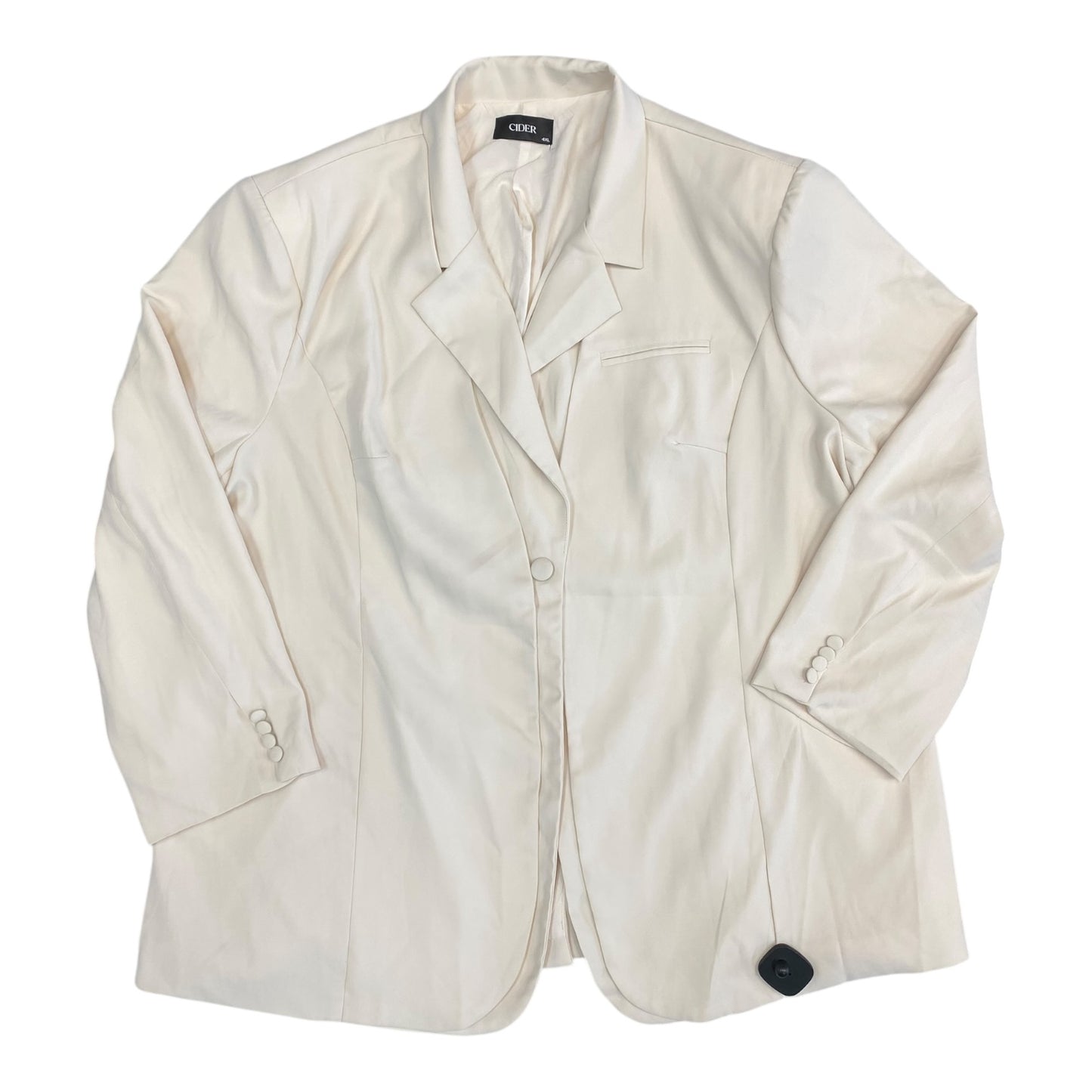 Blazer By Cider In Cream, Size:4X