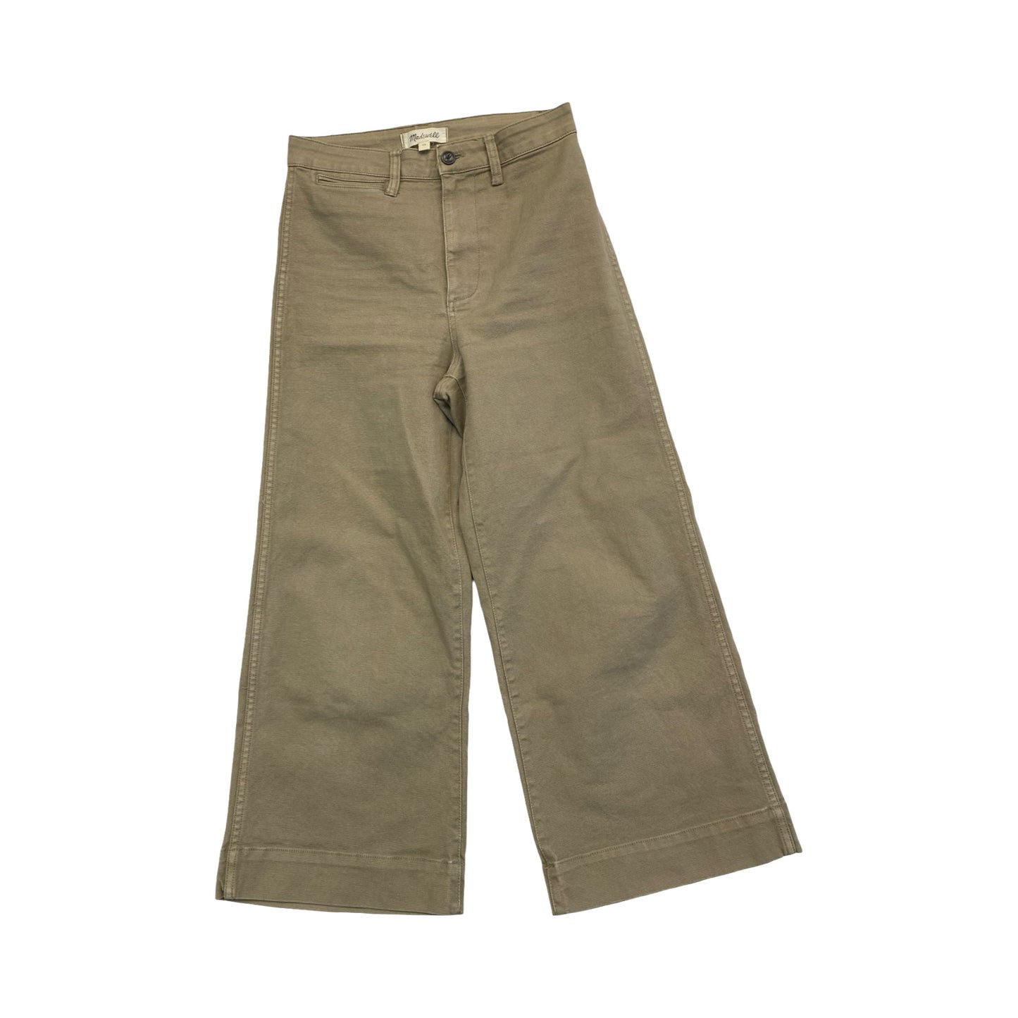 Jeans Wide Leg By Madewell In Green Denim, Size:2
